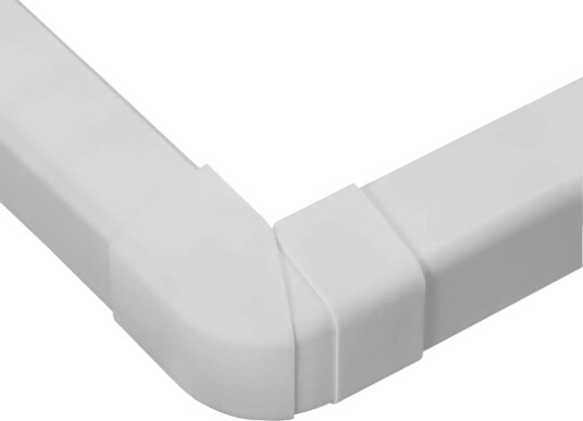 UTVENDIG VINKLE JUSTERBAR 80X60MM, HVIT
