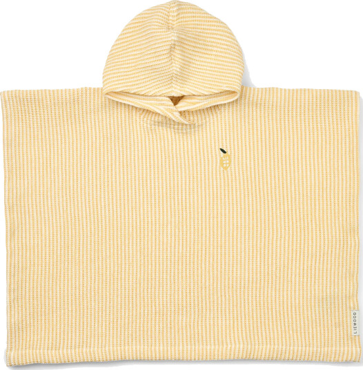 Liewood Paco badeponcho lemon yellow creme de la creme stripe 1–2 år Liewood Paco badeponcho lemon yellow creme de la creme stripe 1–2 år