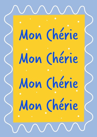 Poster Mon Chérie