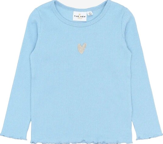 THE NEW SIBLINGS Tnstrianna L_S Rib Tee FOREVER BLUE 80
