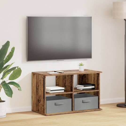 TV stativ med skuff Gammelt tre 79 x 40 x 48 cm TV stativ med skuff Gammelt tre 79 x 40 x 48 cm