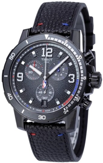 Tissot Herreklokke T125.617.37.067.00 Supersport NBA Sort/Lær Ø45.5
