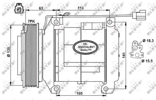 AC kompressor NRF 32881 AC kompressor NRF 32881