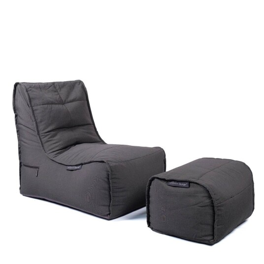 Evolution Chaise Sett Black Rock (Sunbrella) Svart
