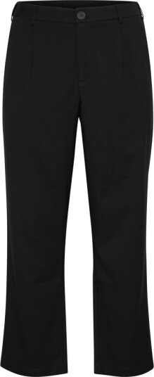 KAFFE Curve Bukser kcMerla Straight Pants Svart