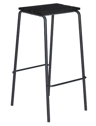 Hübsch Stilt Barstool Black Lampemesteren Hübsch Stilt Barstool Black Lampemesteren