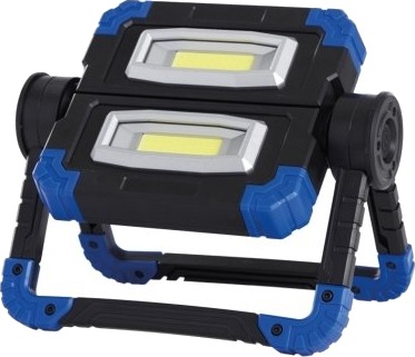 Realpower 463617 10 W Led 2 Ampuller Ipx2 Sort Blå Flood Work Light