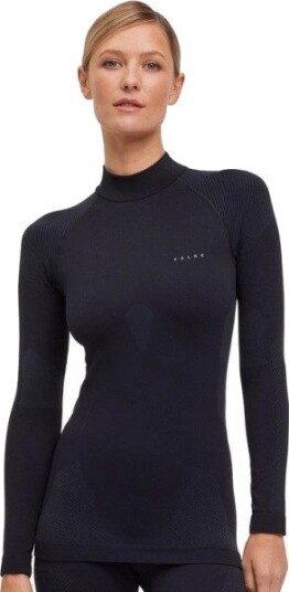 Falke Women Long Sleeve Shirt Turtle Warm Black XL