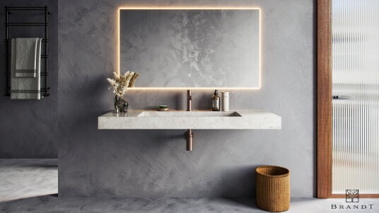 Brandt EDGE Vegghengt 120 Cm Nebula White
