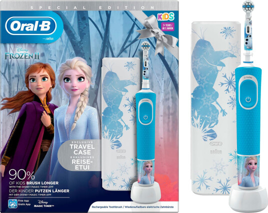 Oral-B Frozen II gaveeske Elektrisk tannbørste for barn + etui