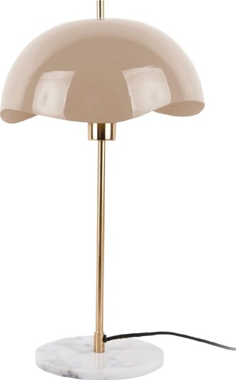 Leitmotiv Bordlampe Waved Dome Brun Bordlamper