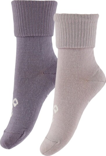 Hummel Hmlmini 2 pack sokker i ull Gray Ridge/Cloud Gray (21/23) 21/23