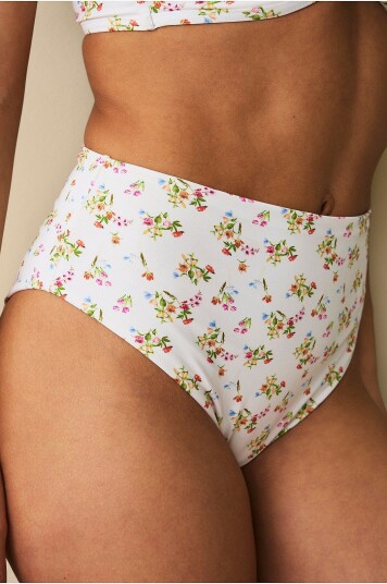 Ellos Collection Zoey Bikini med høy midje rosa Hvit