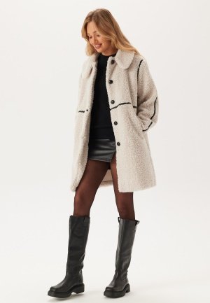 ONLY Onlrubi Shearling Coat Pumice Stone M