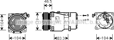 AC kompressor PRASCO CNAK201