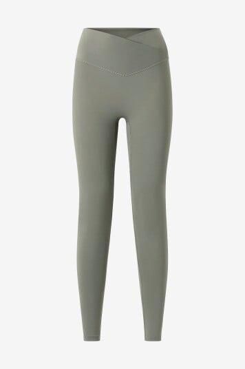 Drop Of Mindfulness   Treningstights Ultimate Wrap Over   Grønn