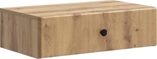 vidaXL Vegghengt Sidebord Artisan eik 59 x 34,5 x 17 cm Konstruert tre