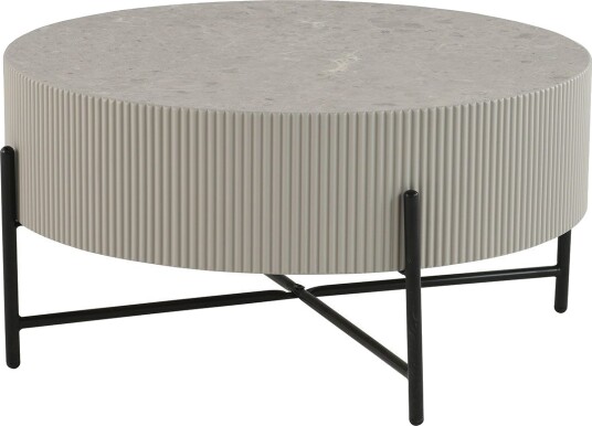 Sofabord HOME4YOU Asher D80x40 cm grå - Grå