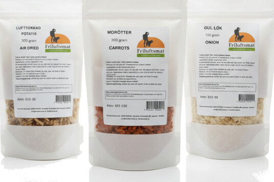 Rotfruktstrio – Torkad potatis morot & gul lök