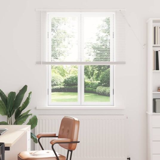 vidaXL Venetiansk persienne Hvit 150 x 120 cm 25 mm PVC vidaXL Venetiansk persienne Hvit 150 x 120 cm 25 mm PVC
