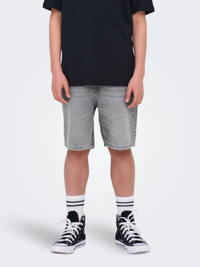 Only & Sons Jr Edge Tai Denim Shorts Grå 140 Only & Sons Jr Edge Tai Denim Shorts Grå 140