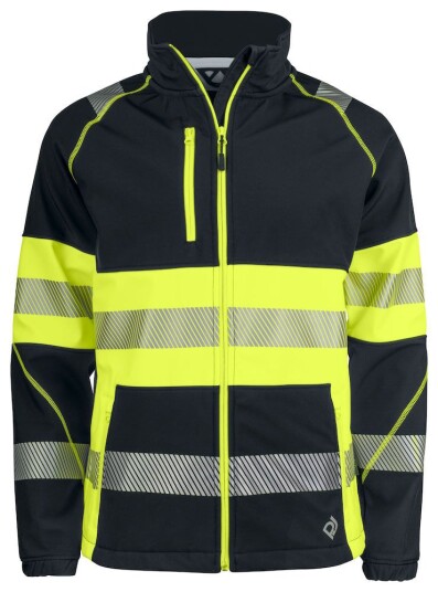 ProJob 6443 Softshelljakke En Iso 20471 Kl 1 Yellow/Black S ProJob 6443 Softshelljakke En Iso 20471 Kl 1 Yellow/Black S