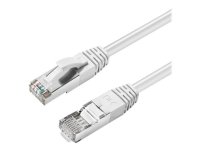 MicroConnect - Koblingskabel - RJ-45 (hann) til RJ-45 (hann) - 50 cm - 6 mm - S/FTP - CAT 6a - halogenfri, innendørs, formstøpt, rund, uten hindringer - hvit MicroConnect - Koblingskabel - RJ-45 (hann) til RJ-45 (hann) - 50 cm - 6 mm - S/FTP - CAT 6a - halogenfri, innendørs, formstøpt, rund, uten hindringer - hvit