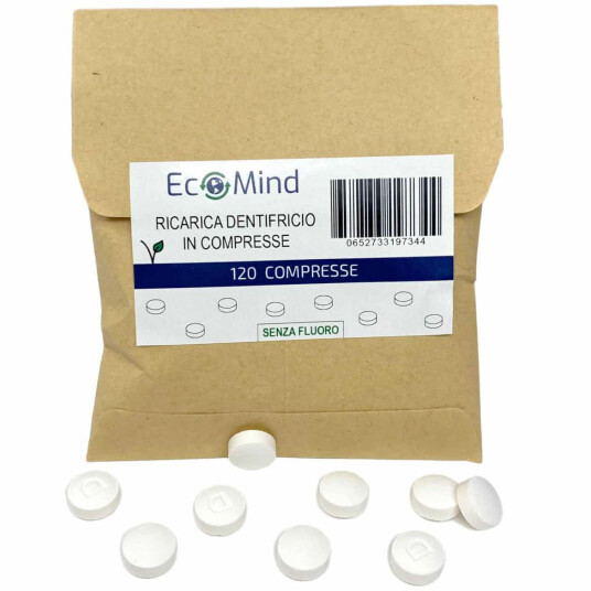 Naturlig tannkremtabletter EcoMind 120 stk. Naturlig tannkremtabletter EcoMind 120 stk.
