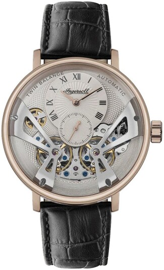 Ingersoll Herreklokke I13101 Sølvfarget/Lær Ø46 mm