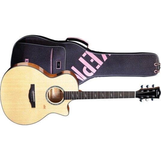 Kepma Guitars Solid Top F2se Natural Grand Auditorium Ak.Gitar M/pickup