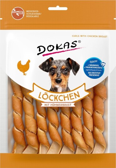 Dokas Ringlets Med Kyllingbryst 120 G Dokas Ringlets Med Kyllingbryst 120 G