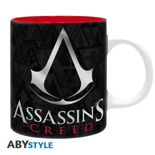 ASSASSIN"S CREED - Mug - 320 ml - Crest black & red - subli x2 ASSASSIN"S CREED - Mug - 320 ml - Crest black & red - subli x2