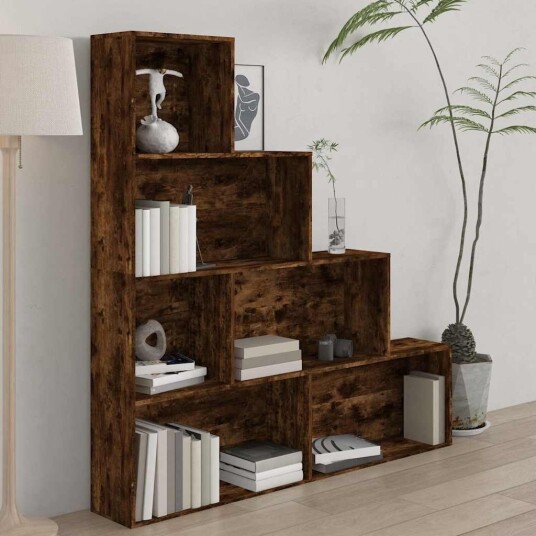 vidaXL Bokhylle r?kt eik 155x24x160 cm vidaXL Bokhylle r?kt eik 155x24x160 cm