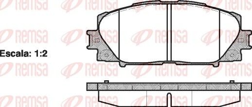 Bremseklosser REMSA 1224.00 Bremseklosser REMSA 1224.00