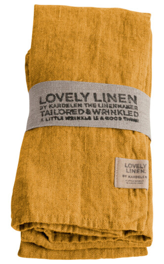 Lovely Linen servietter 45x45 cm Honey 4-pk
