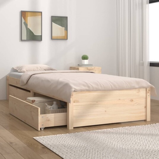 Sengeramme med skuffer 100x200 cm 8720287011644
