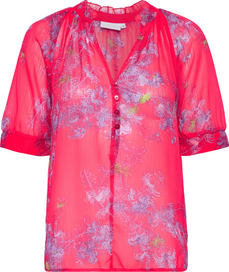 Coster Copenhagen | Top In Feather Bloom Print | 34