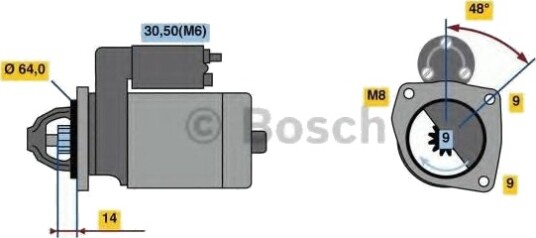 BOSCH 0 986 024 020 Starter