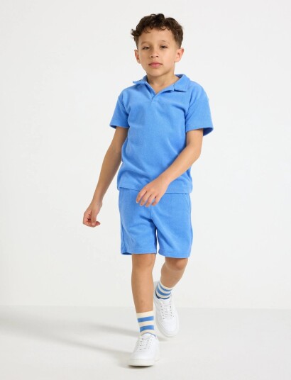 Lindex Shorts In Terry   Blue   110/116