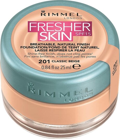 Rimmel Fresher Skin Foundation SPF 15 201 Classic Beige 25 ml