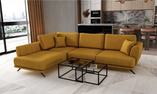 Seksjon Eltap Larde 286x191x90 cm Gojo 45 Gul Venstre