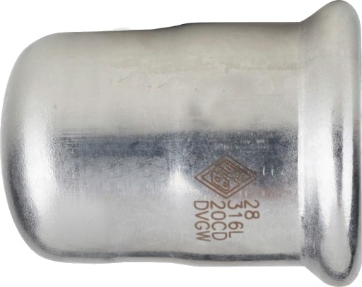 24 stk 76 mm TURBO Inox-pressplugg