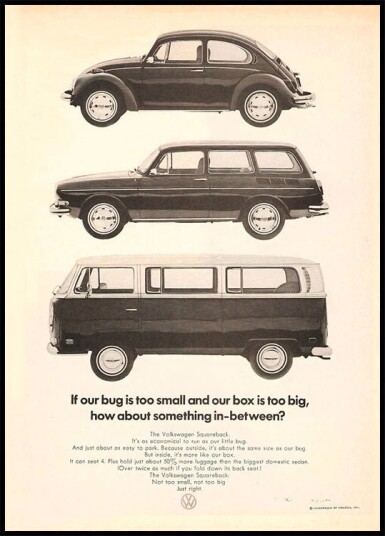 Vintage VW Ad Plakat Plakat / 30x40cm
