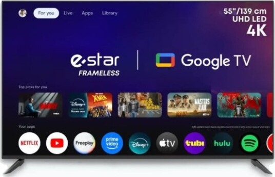 eStar 55" 4K UHD Android TV LEDTV55A1T2 Svart