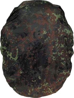 MFH ryggsekk med regntrekk Flecktarn Grønn Brun