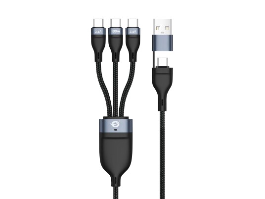 CONCEPTRONIC Kabel USB2.0 > 3 in 1 USB C E Mark 100W 1.50m CONCEPTRONIC Kabel USB2.0 > 3 in 1 USB C E Mark 100W 1.50m