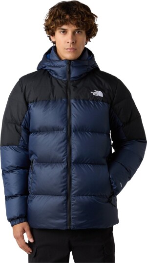 The North Face Men's Diablo Down 2.0 Hooded Jacket Estate Blue Black Heather/TNF Black/Recycled Down XXL