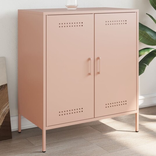 Skjenk rosa 68x39x79 cm stål 8721102389399