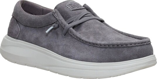 Hey Dude Wally Comf Suede Grey 46 Hey Dude Wally Comf Suede Grey 46