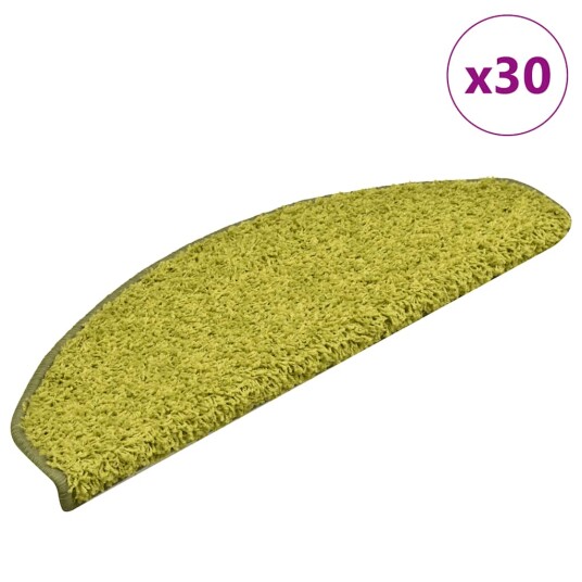 Trappematter 30 stk 65x21x4 cm grønne halvrund store Trappematter 30 stk 65x21x4 cm grønne halvrund store